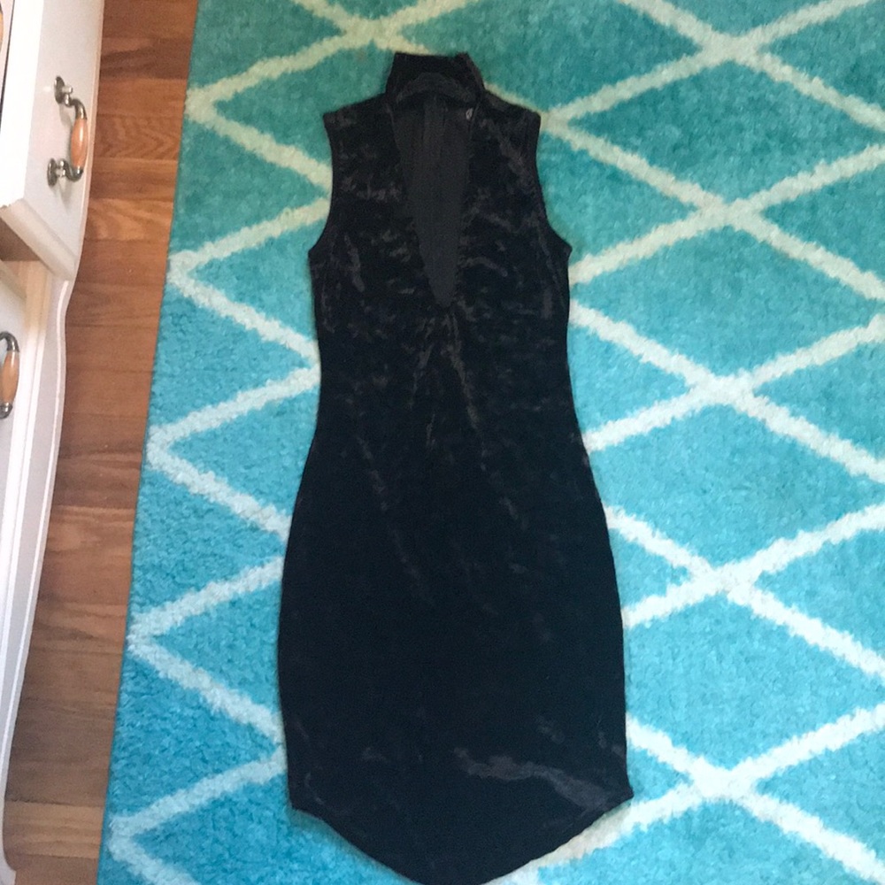 Suede mini dress